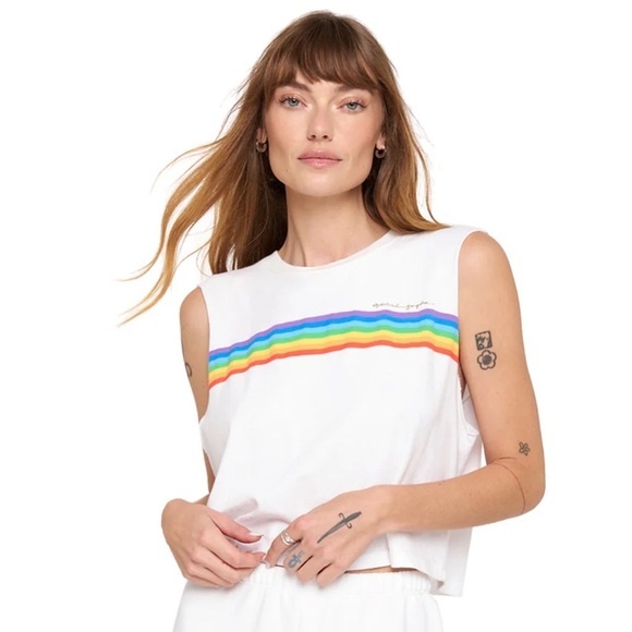 SPIRITUAL GANGSTER Rays Callie Crop Tank - Picture 1 of 8